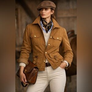 Ralph Lauren black label Womens Tan field Jacket